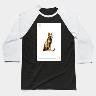 Cat Playing card Cat Lovers Baseball T-Shirt